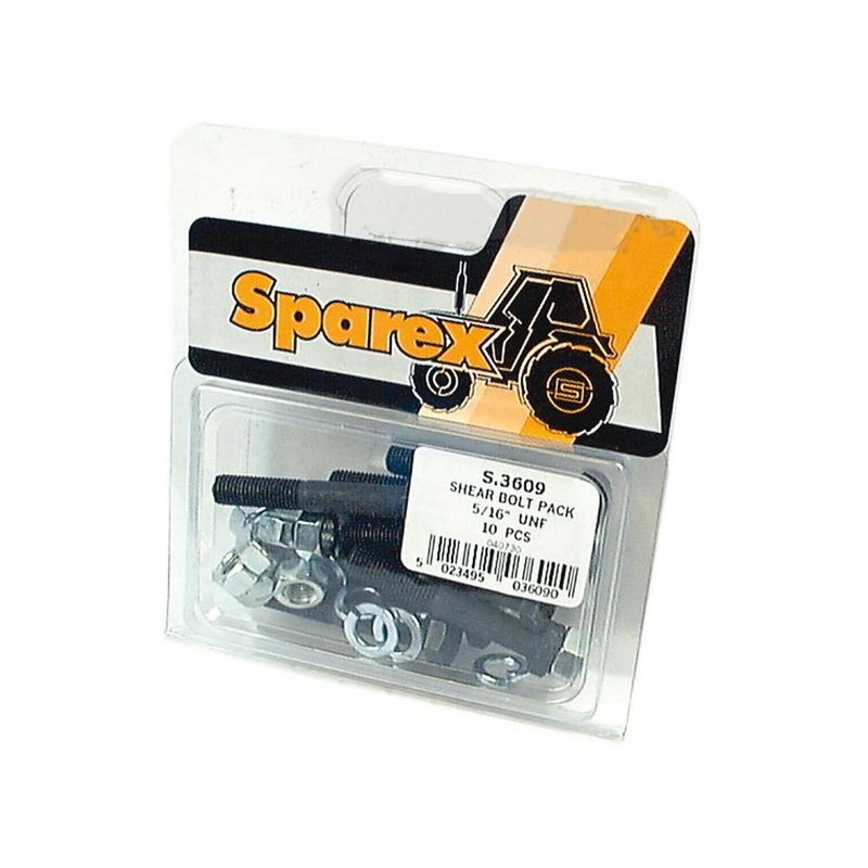 S.3609 Shear Bolt,  M8 x 51mm (10 pcs. Agripak) Fits Case IH