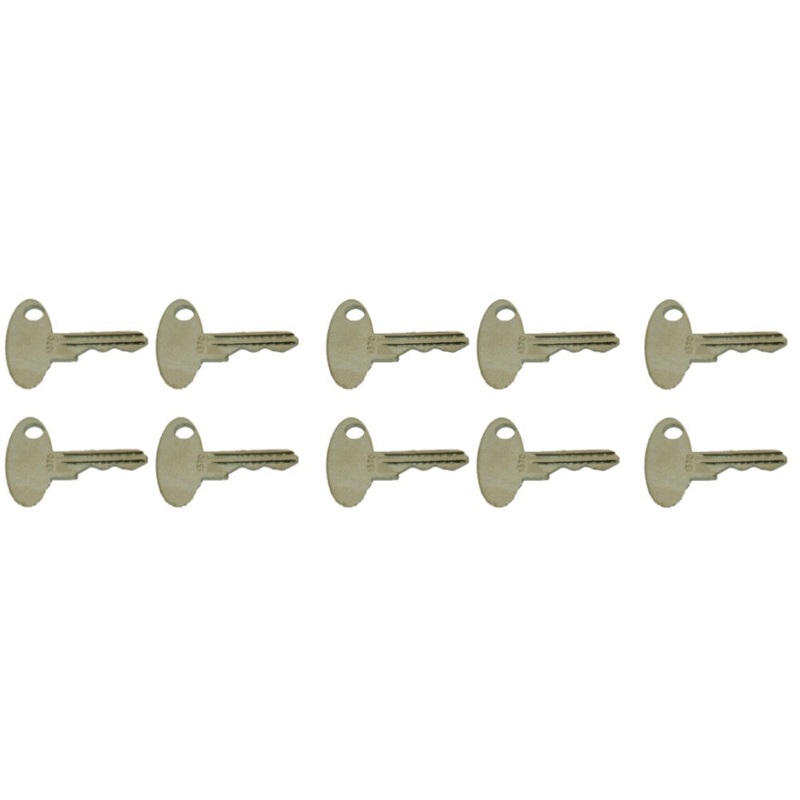 Set of 10 Ignition Keys Fits Ford/New Holland L465 L554 L565 LS140 LS150