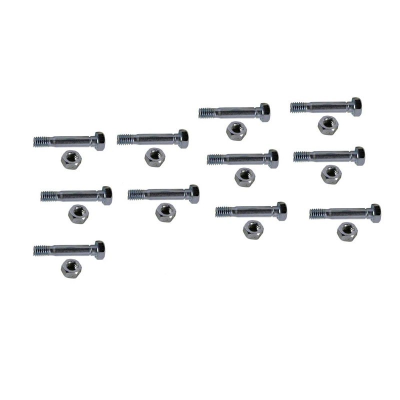 (10) Snowblower Shear Pin & Nut 5/16"-18 x 1 3/4" Fits MTD 800 and 900 Series