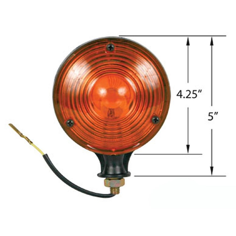 Amber Warning Lamp Light 12V Fits Massey Fits Case IH Fits John Deere Fits