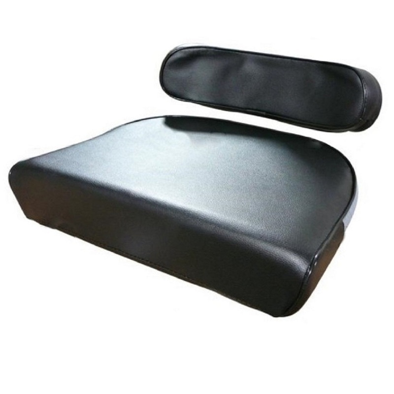 Fits Massey Ferguson MF Black Seat Cushion Set with Backrest & Bottom Cushion
