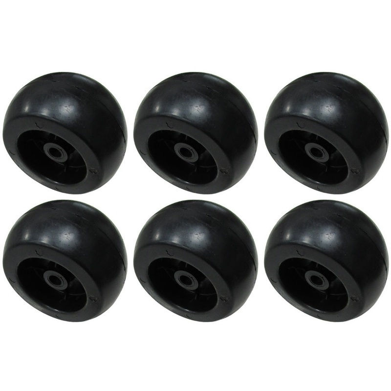 (Pack of 6) Deck Wheels & Bolts for Gravely 03471700, 03905600 & Hustler 31997