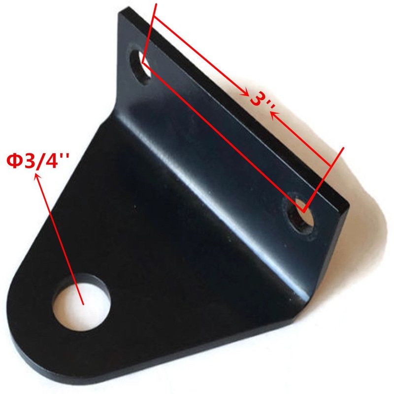 Heavy Universal 3" CENTERS ZTR Zero Turn Mower Trailer Tow Hitch 3/4" Pin Hole