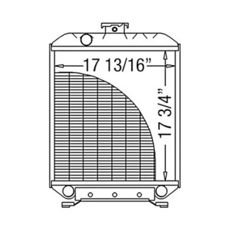 Radiator Fits Kubota L4200 L3600 TA040-16000