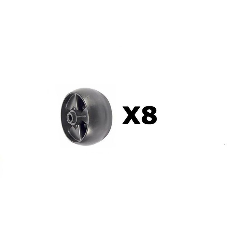 Set of Eight Deck Wheels Fits Cub Cadet 42" 50" 54" Decks 734-04155