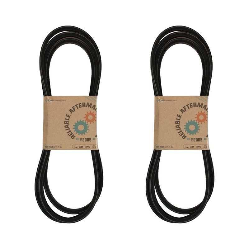 Two Pack 382090 Blade Drive Belt REL Fits Grasshopper M161R 3461R 9861 61" Decks