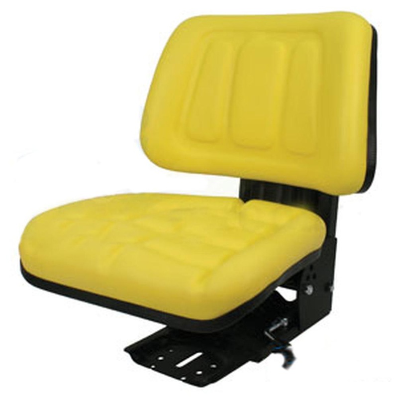Yellow Fullback Tractor Suspension Seat Fits John Deere 1020 1530 2020 2030