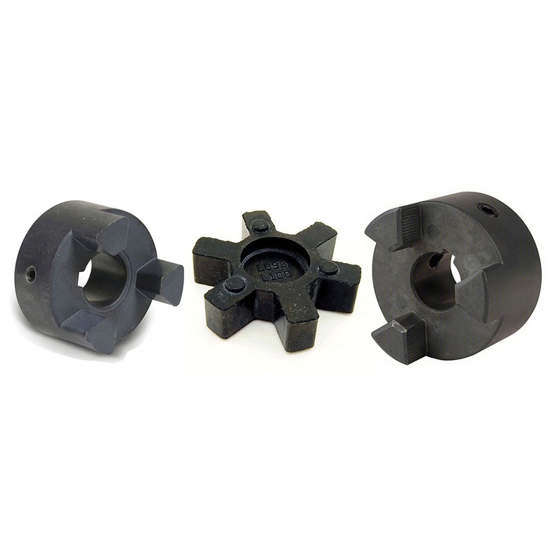 L075 L-Jaw Coupler Set Includes 5/8" & 3/4" Couplers & Rubber Insert