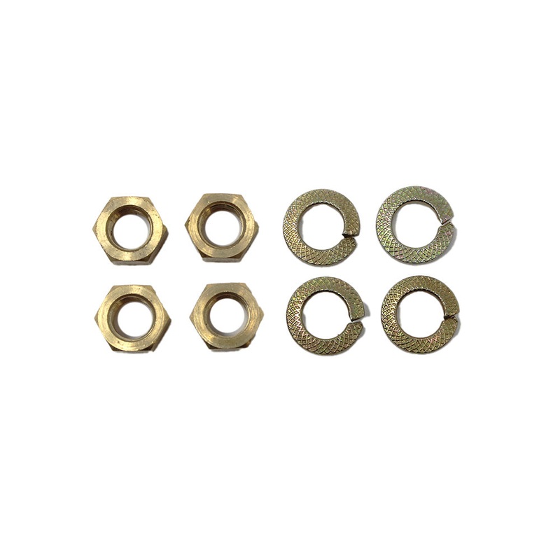 4 Brass Nut/Washers Kit Manifold Mounting Fits Ford 2N 8N 9N Tractor
