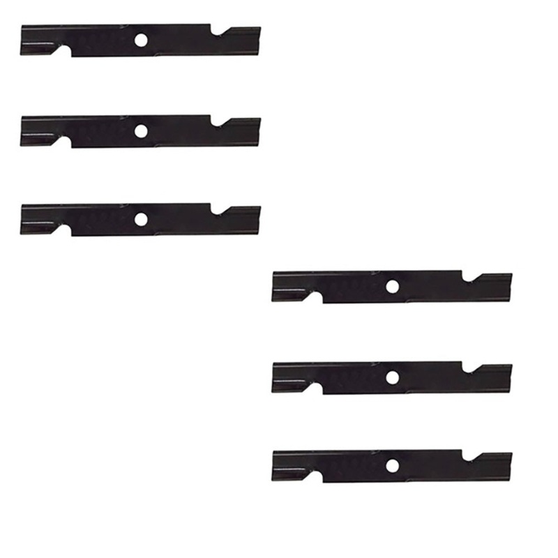 (6) Notched Mower Blades Fits Toro 52" Titan Fits Exmark Turf Tracer 103-6402-S