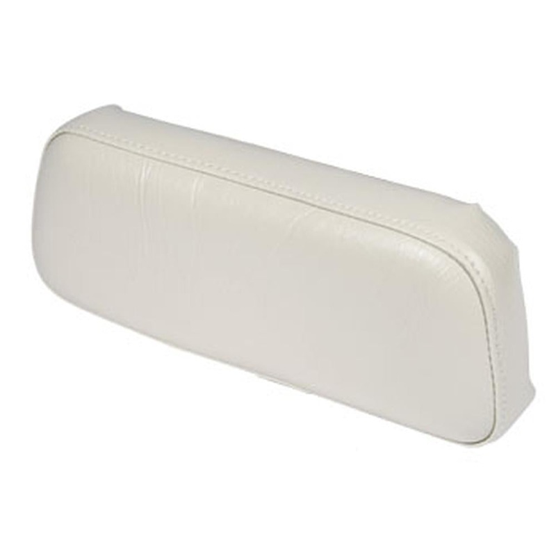 Seat Cushion Upper Backrest with Wood Back - Vinyl White Fits Allis Chalmers