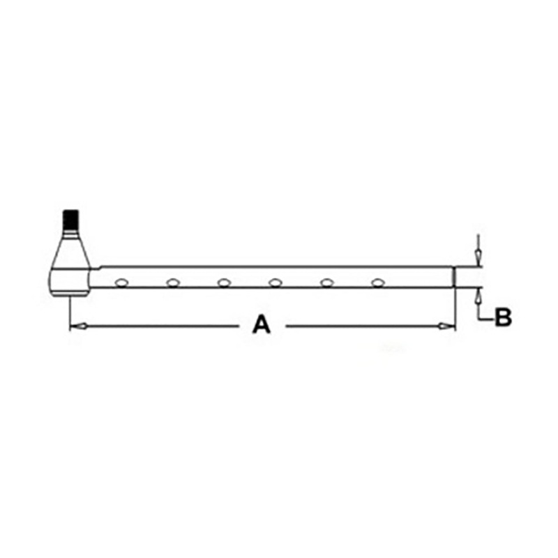 Tie Rod End - Outer Fits International 784 484 454 674 Fits Case IH 895 695 595