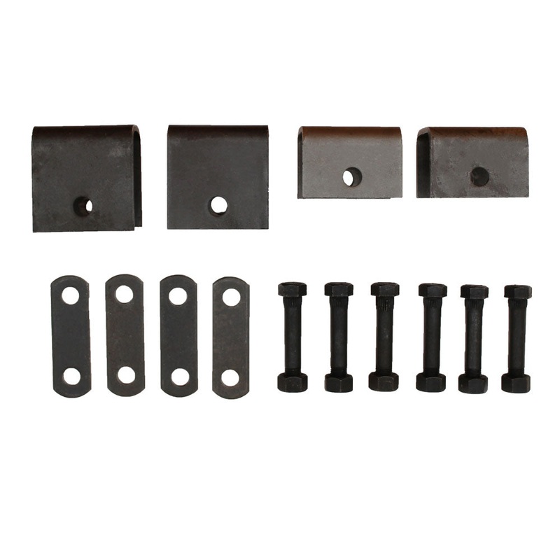Weld On Utility Trailer Single Axle Leaf Spring Hanger Kit for Double Eye Spring