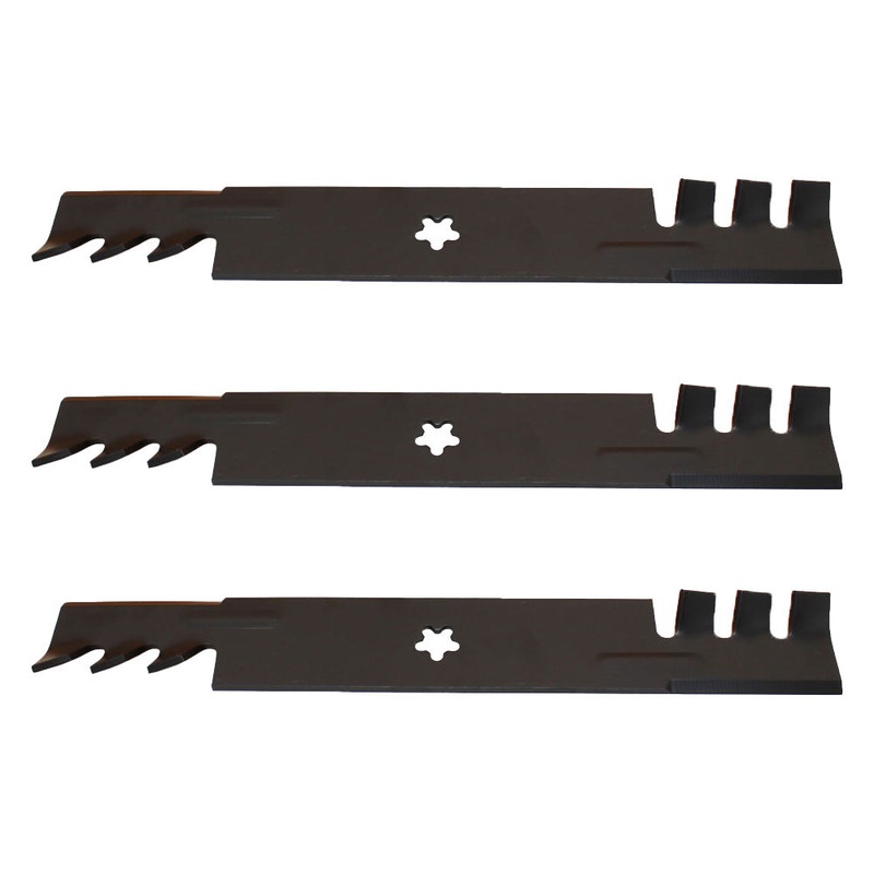 3 PK 595-085 Mulcher Blade Fits Husqvarna 539112079