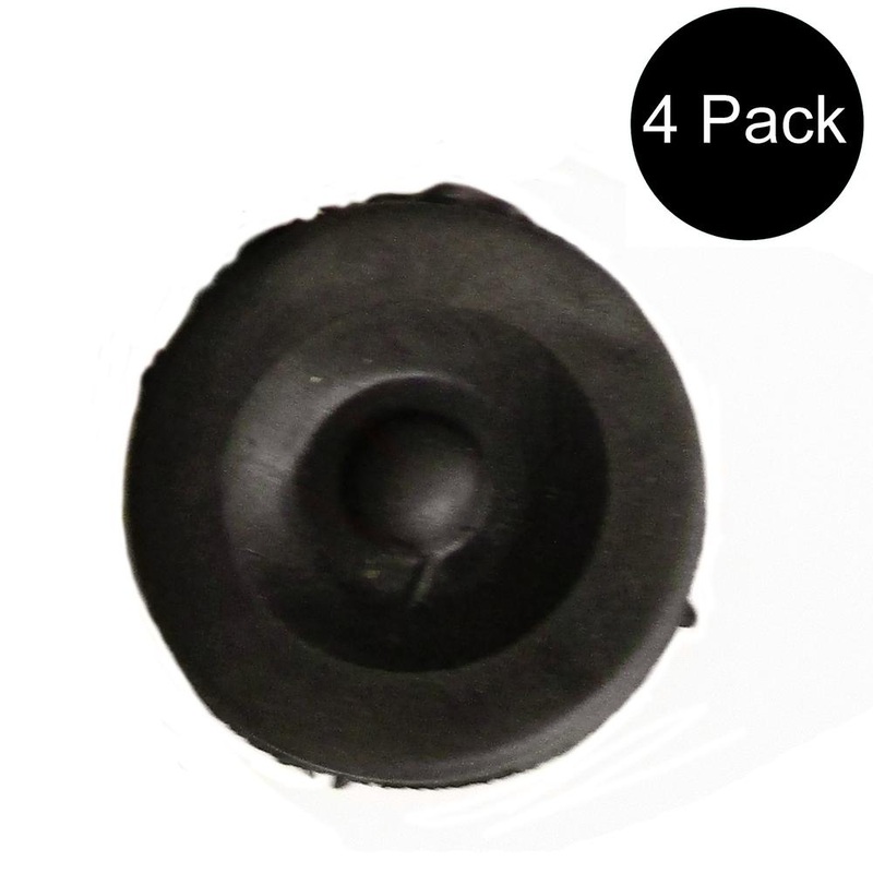 (4) BLACK RUBBER GREASE PLUG Hub Dust Caps for Eng Trailer Camper Axle