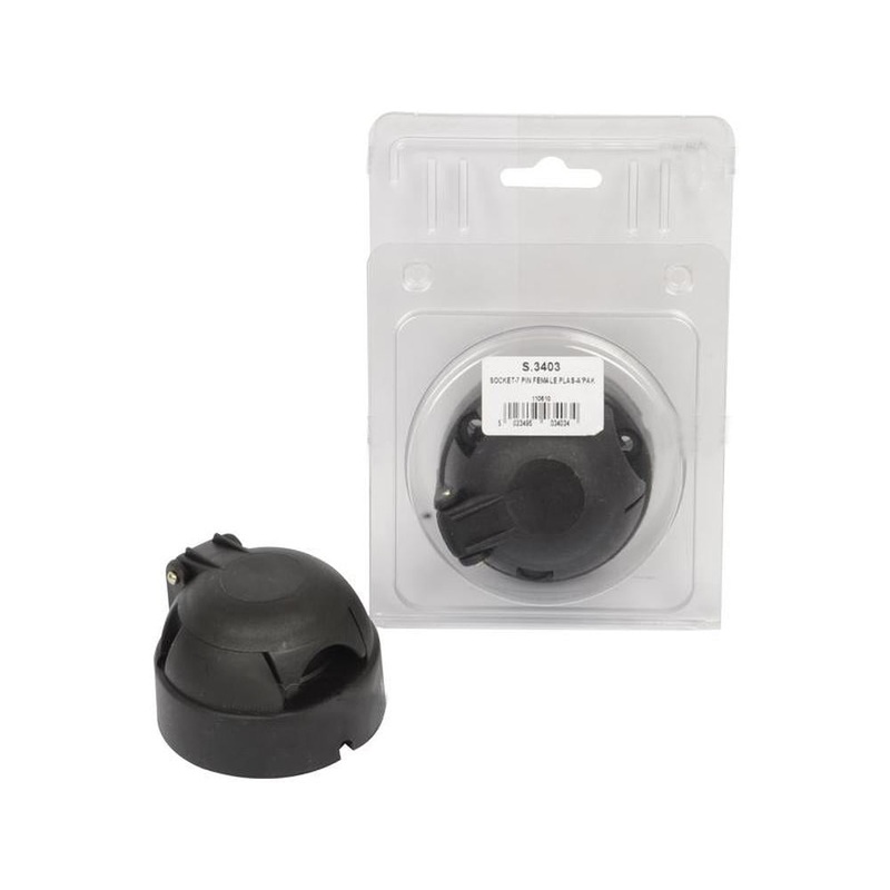 S.3403 7 Pin Trailer Socket Female (Plastic) Agripak