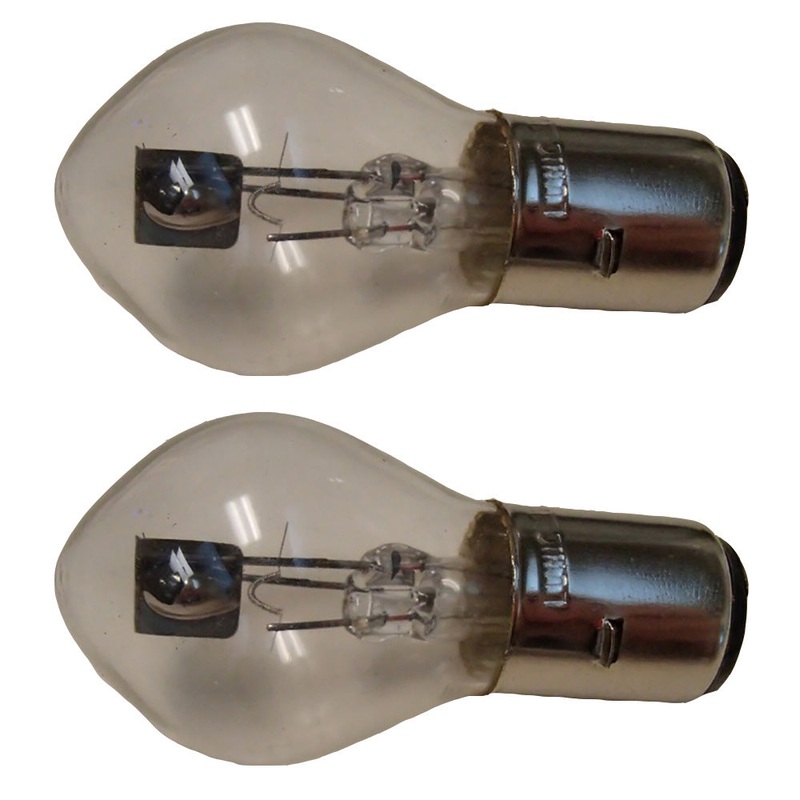 BA20D Two (2) New 12 Volt 40W Head Light Bulbs Fits Ford Tractor 2000 3000 4000