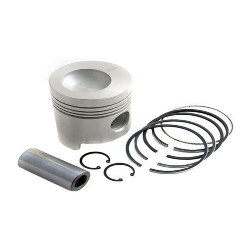 Piston and Rings - 4.200" Standard Single Cylinder fits Ford 3055 3550 4100 420 445 420 445 3550 87554707 D6NN6108S