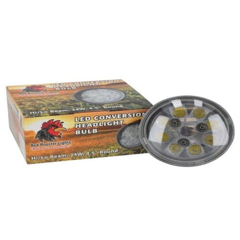 Red Rooster LED Conversion Headlight Bulb fits John Deere fits Case fits International fits Massey Ferguson fits Caterpillar fits Ford