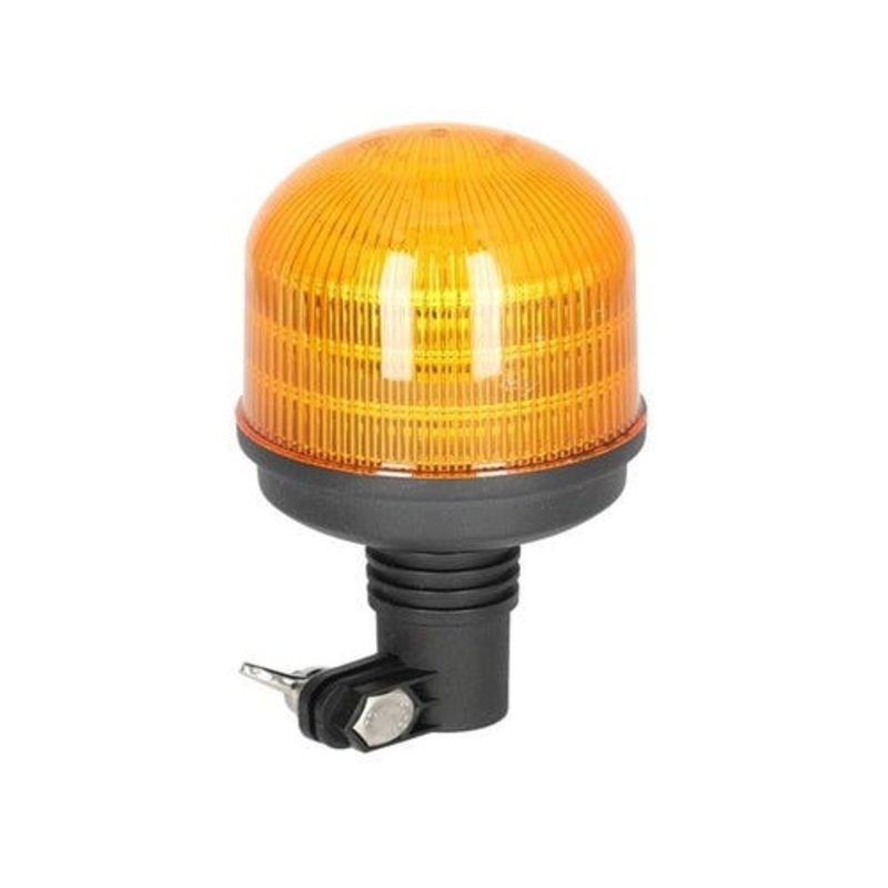 LED Beacon Light - 6 Function DIN Stem Mount Dome Top fits John Deere 6110 6120 6210 6220 6410 7230R 7720 7820 7920 8130 8230 8330 8335R 8430 AZ101891
