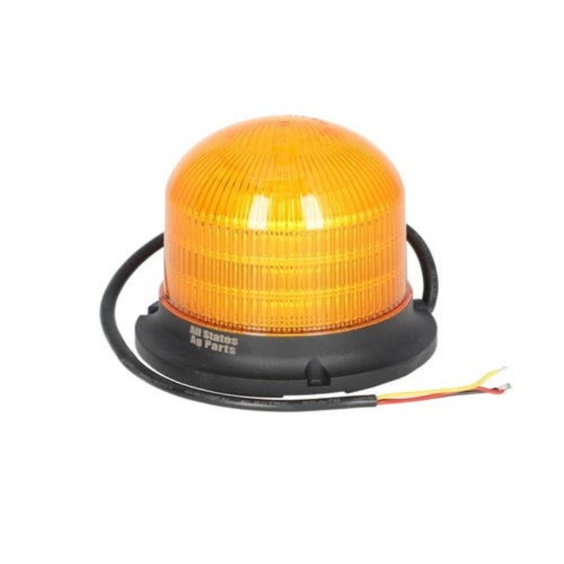 LED Beacon Light - 6 Function Fixed Flat Mount Dome Top