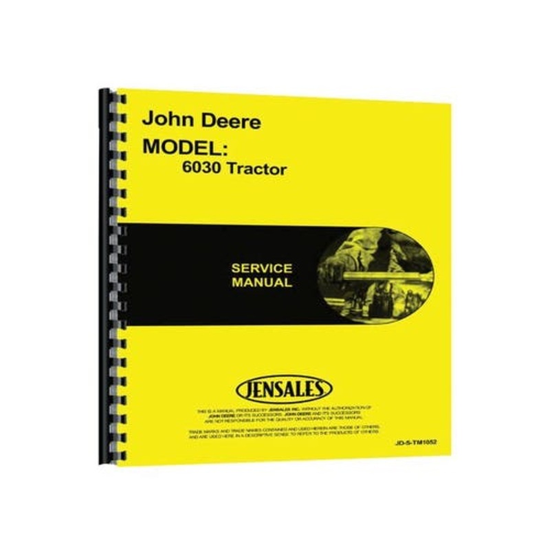 Service Manual fits John Deere 6030
