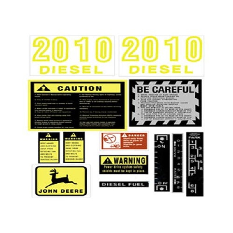 2010 Hood Decal Set Diesel fits John Deere 2010 JD2010