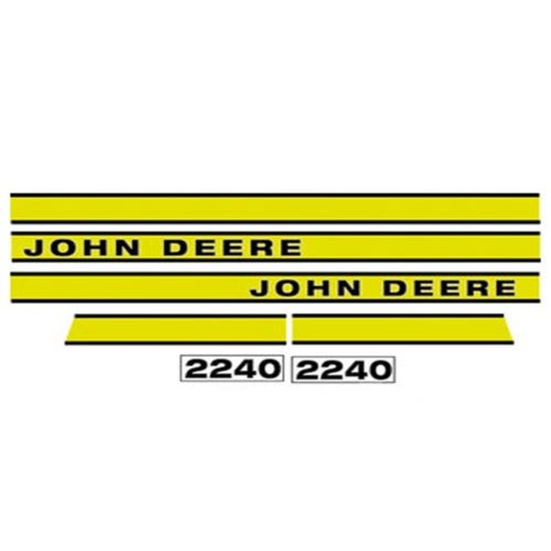 2240 Hood Decal - Vinyl fits John Deere 2240