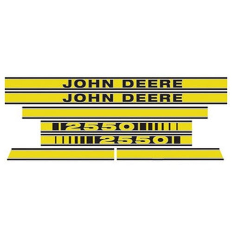 2550 Hood Decal fits John Deere 2550 JD2550