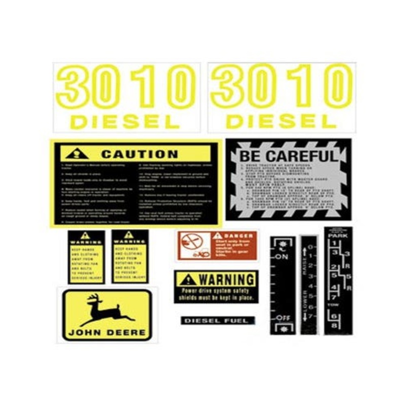 3010 Decal Set Vinyl fits John Deere 3010 JD411S