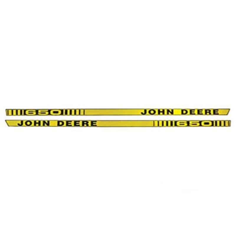 Hood Decal 650 fits John Deere 650 650 JD650