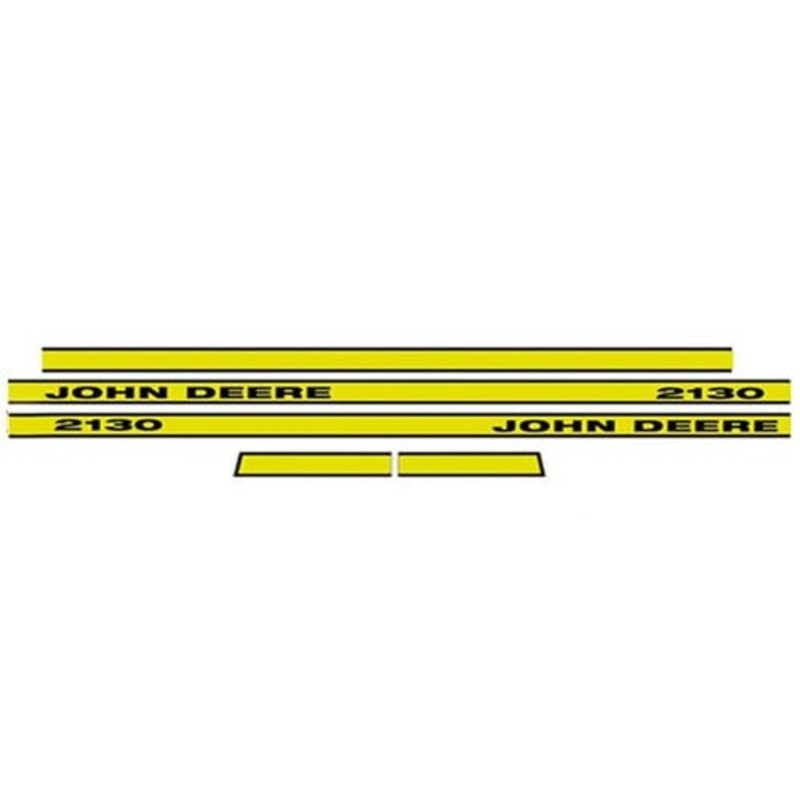 Tractor Decal Set Hood 2130 Yellow fits John Deere 2130 JD404