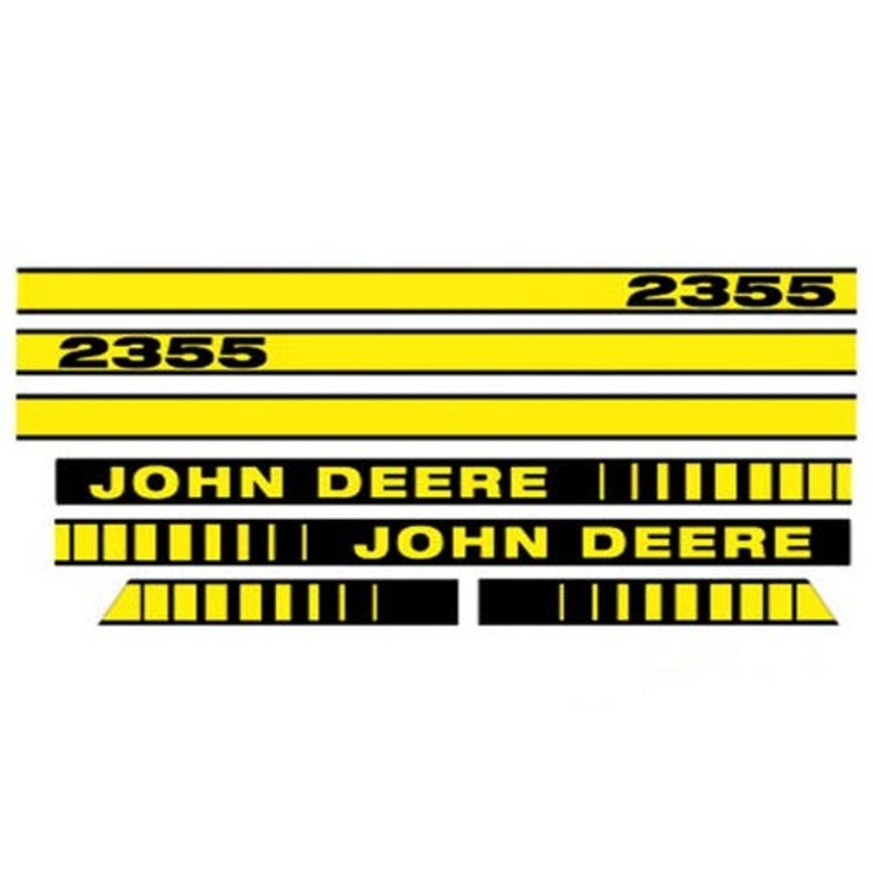 Tractor Decal Set Hood 2355 Yellow fits John Deere 2355 JD408