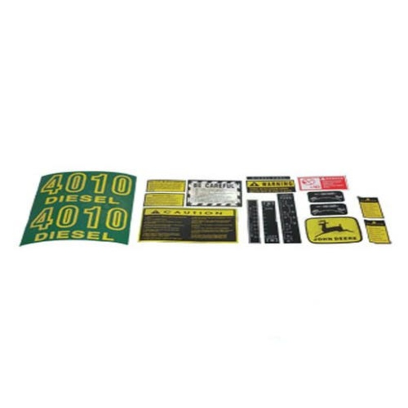 Tractor Decal Set Hood 4010 Yellow fits John Deere 4010 JD416S