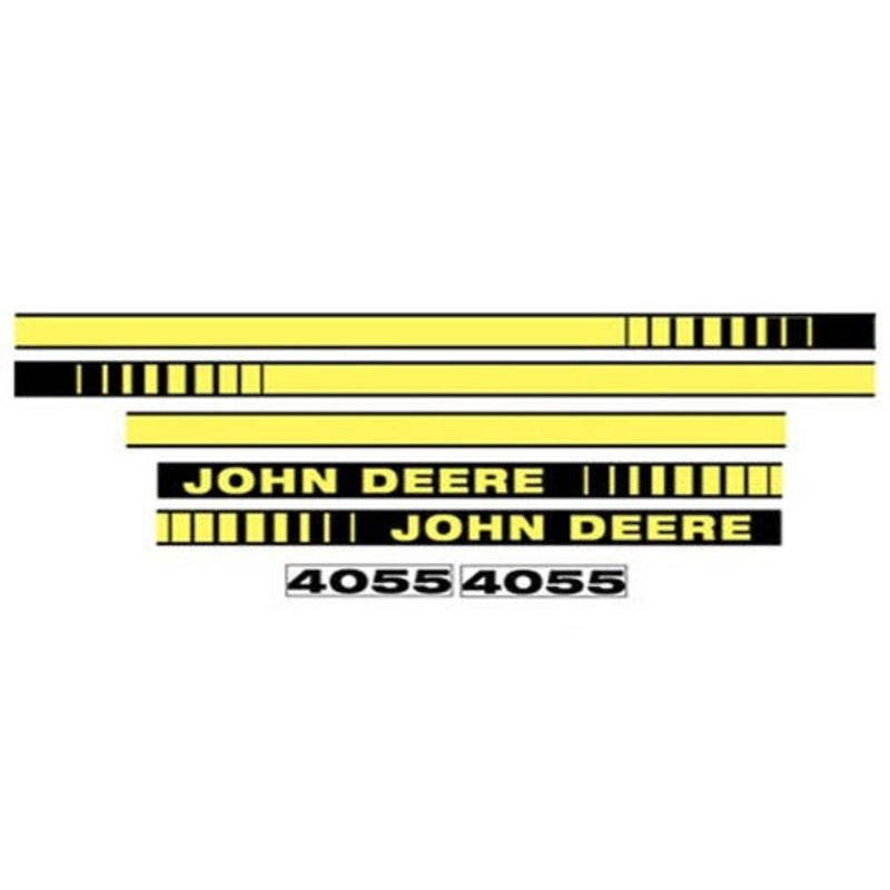 Tractor Decal Set Hood 4055 Yellow fits John Deere 4055 JD4055
