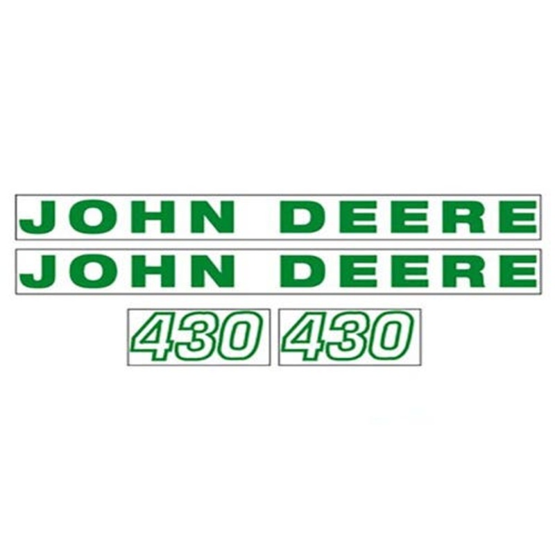Tractor Decal Set Hood 430 Green fits John Deere 430 430 JD430