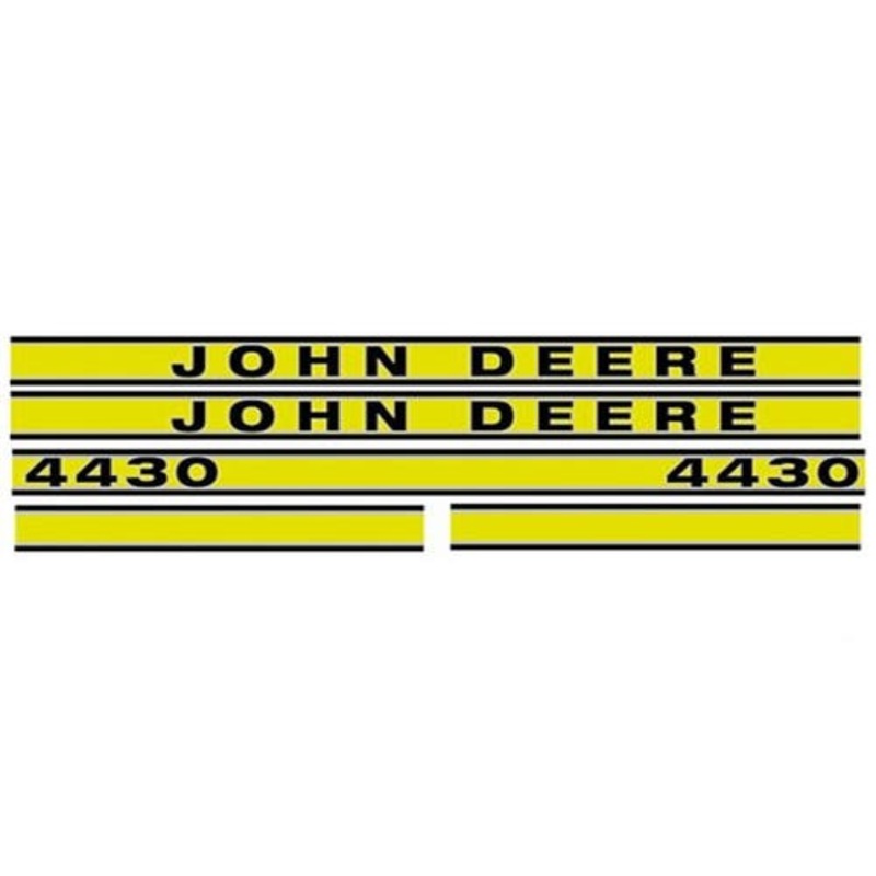 Tractor Decal Set Hood 4430 Yellow fits John Deere 4430 JD419