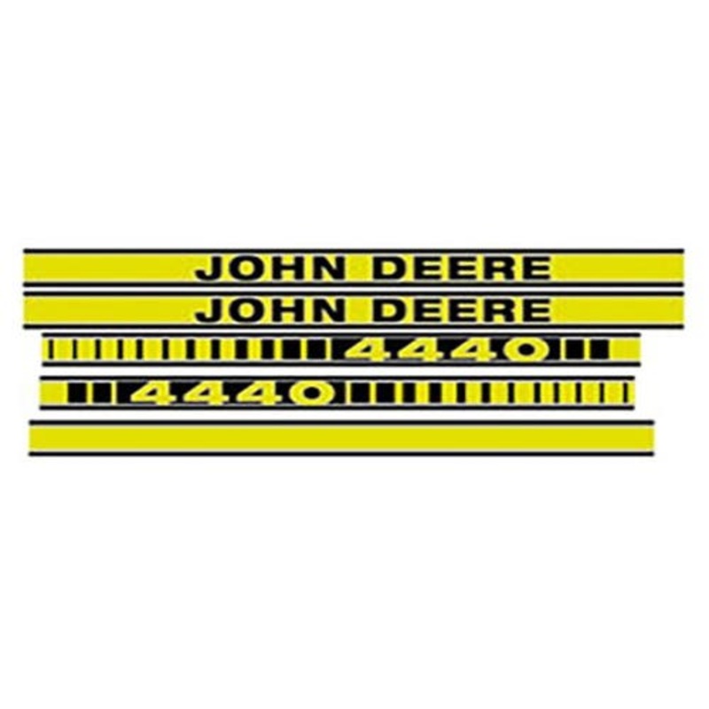 Tractor Decal Set Hood 4440 Yellow fits John Deere 4440 R65855 R65859 R65862