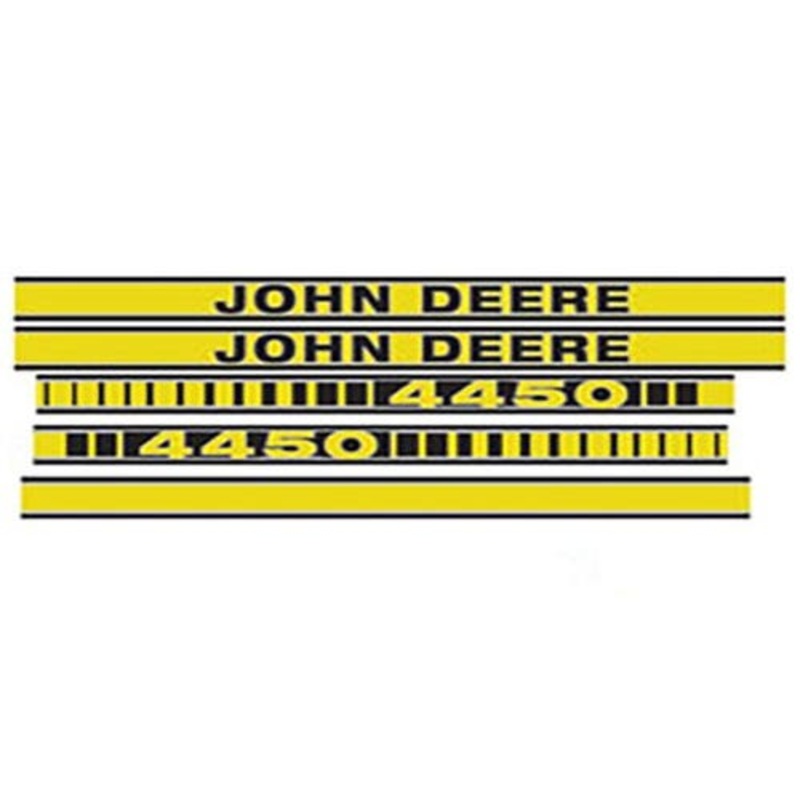 Tractor Decal Set Hood 4450 Yellow fits John Deere 4450 JD4450