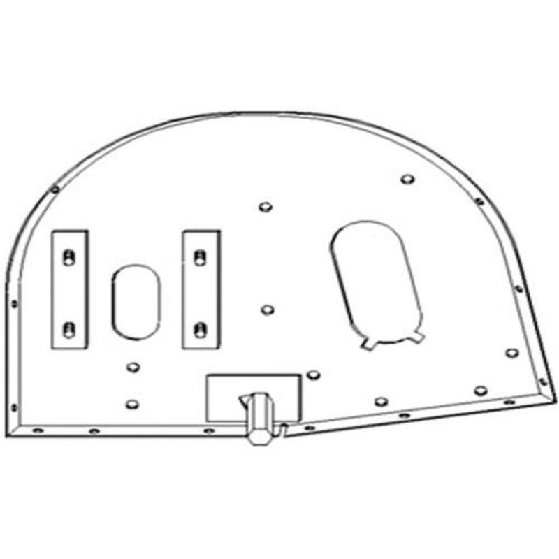 Elevator Head Side Panel - Right Hand fits Case IH 1640 1644 1660 1666 1670 1682 2144 2166 2344 2366 1321126C1