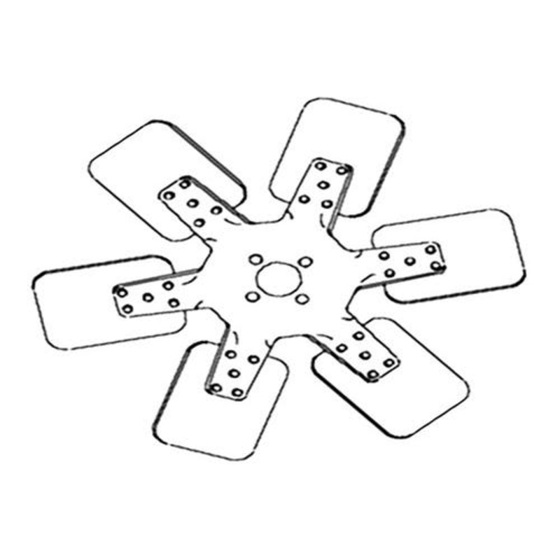 Fan Blade - 6 fits Case 420B 420BD 430 VA 300 500B 600B 420BD 430 A173040 G45244