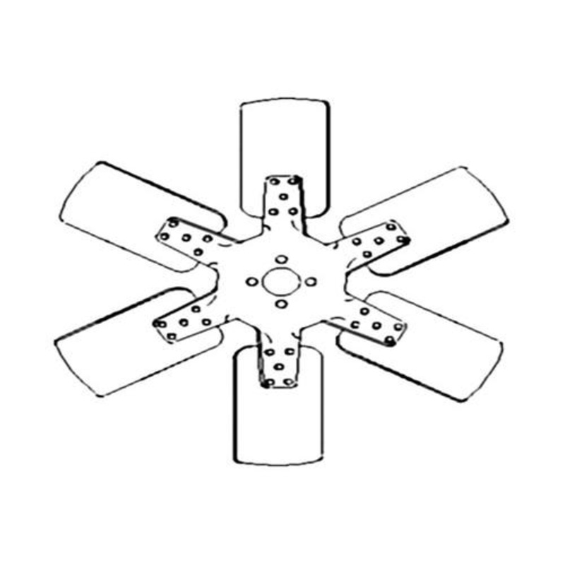 Fan Blade - 6 fits International 3514 460 560 3514 fits Case A173716