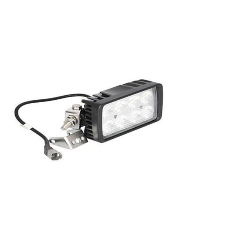 LED Work Light 40W Rectangular Swivel Side Post Mount Flood Beam fits New Holland TS90 TS100 TS110 82014951 fits Ford 9846126 fits Case IH 82014951