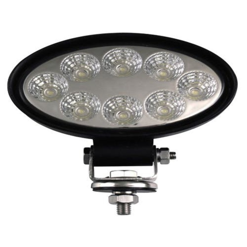 LED Work Light Flood Beam - Oval fits Case IH 5088 5130 5140 6088 6130 6140 7088 7120 7130 7140 7230 8120 8230 8240 9120 9230 47682620 87584890