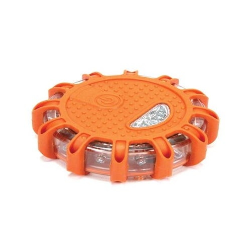 LED Safety Light - 10 Function Round Magnetic Base and Hook Battery Operated