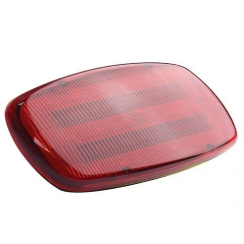 LED Safety Light - Red Lens 4" x 6" Magnetic Base Battery Operated