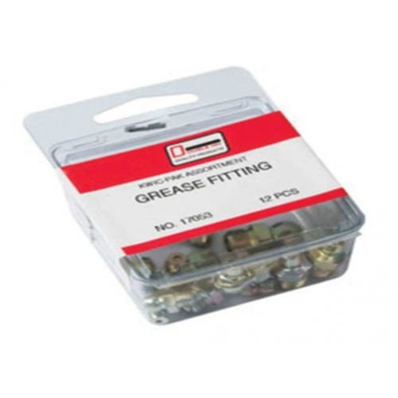 Grease Fitting Assortment - 23 Zerk Fittings in 8 Sizes