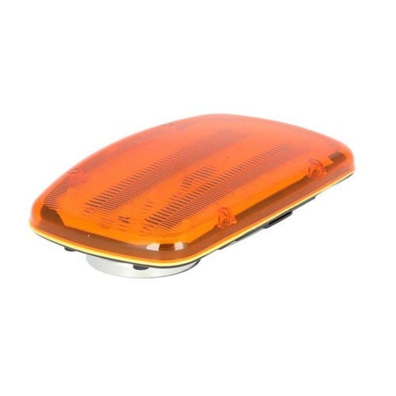 LED Safety Light - Amber Lens 4" x 6" Magnetic Base Battery Operated