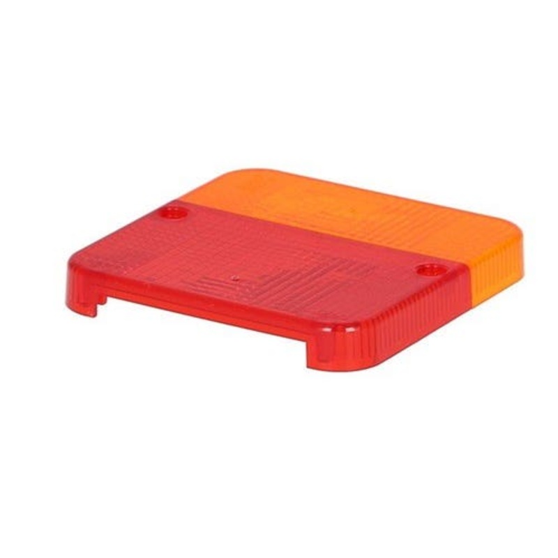 Lens- Rear Lamp Replacement Red Amber Square fits Trailer & Towing Trailer Lighting