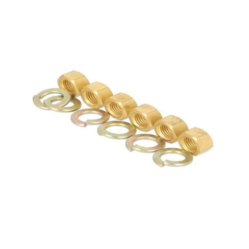 Brass Manifold Nut Kit fits Case 420 25-117 fits Massey Ferguson 915003 fits Ford 2000 4000 2000 4000 34673SB fits Allis Chalmers 70237091